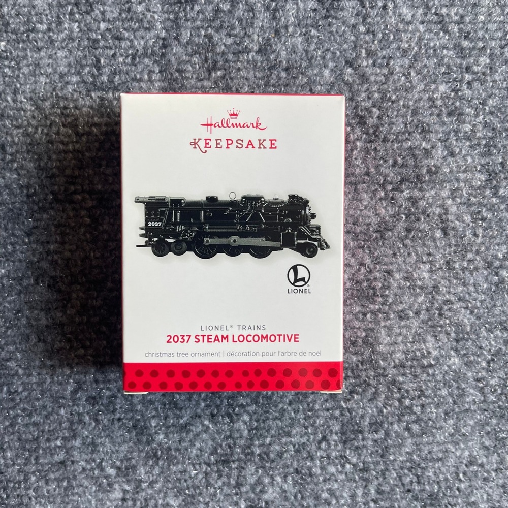 Hallmark Keepsake 2013 Lionel 2037 Steam Locomotive Metal Ornament 18th Series